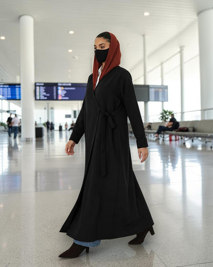 Angrakha Abaya with Side Tie