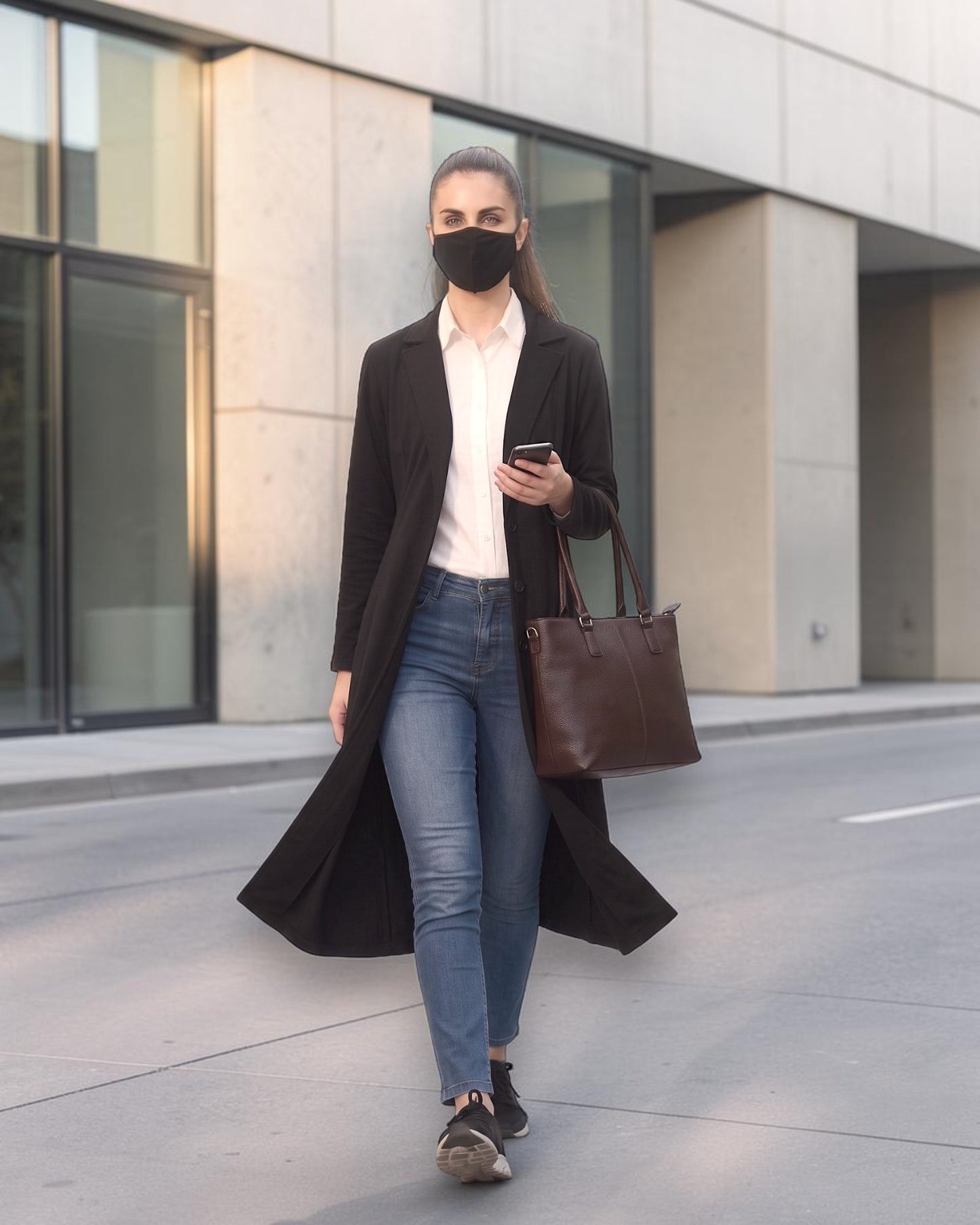 Longline Blazer for Woman with Pockets | blazer-for-woman