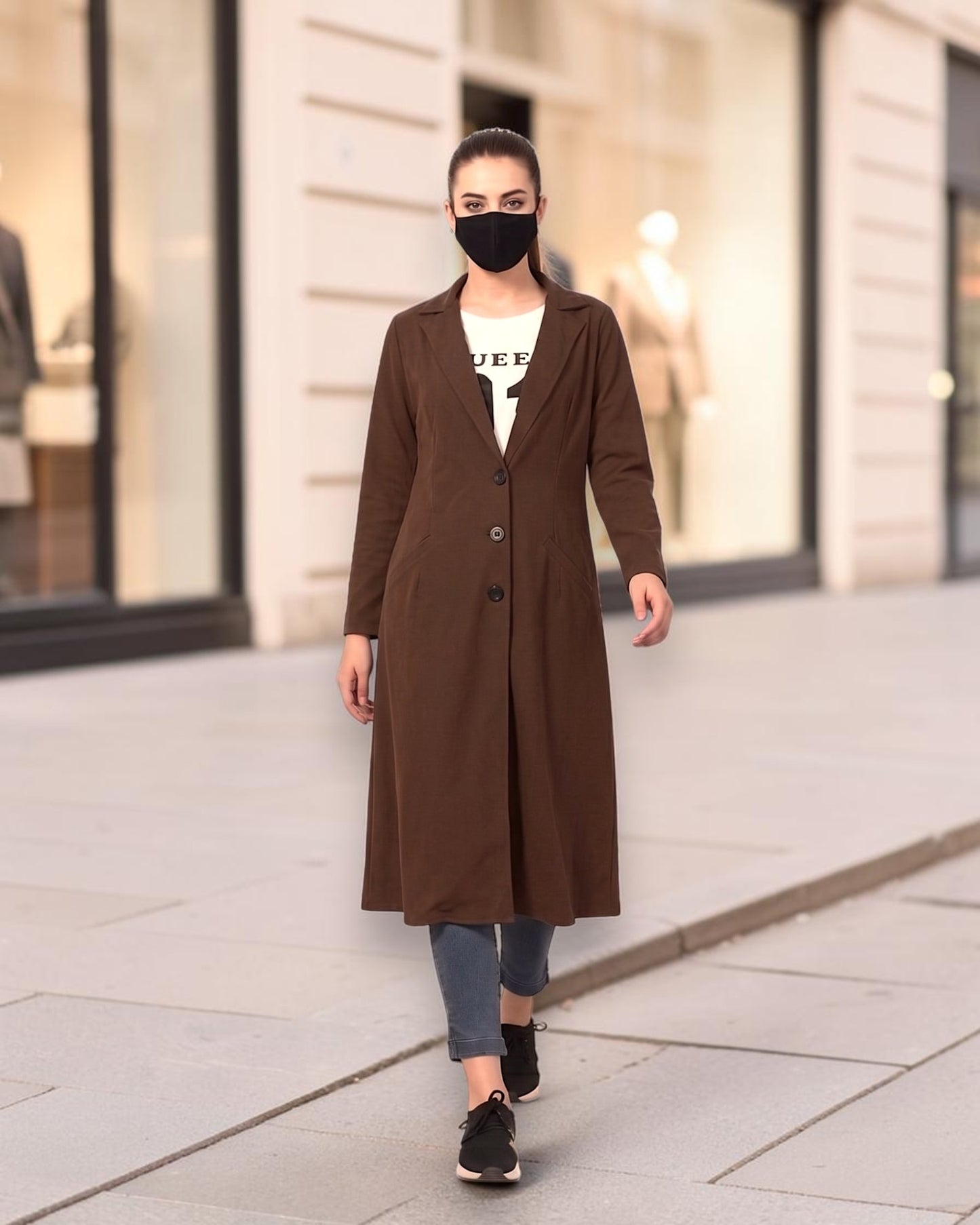 Longline Blazer for women with Pockets | blazer-for-women