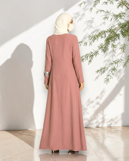 3 Pcs Set |Modest Co-Ord Set with Long Slit Top