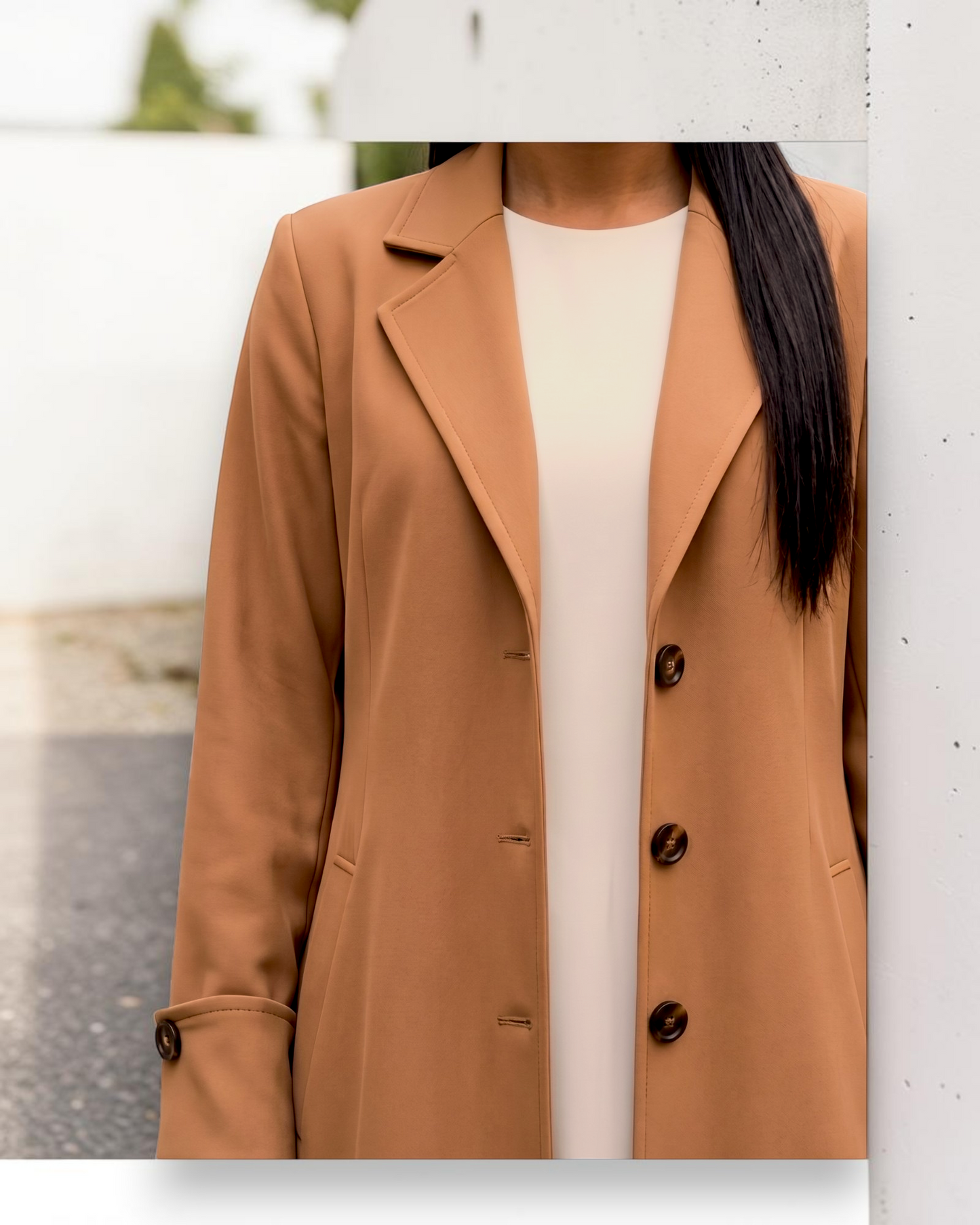 Abaya style long coat without Lining | Free Matching Hijab