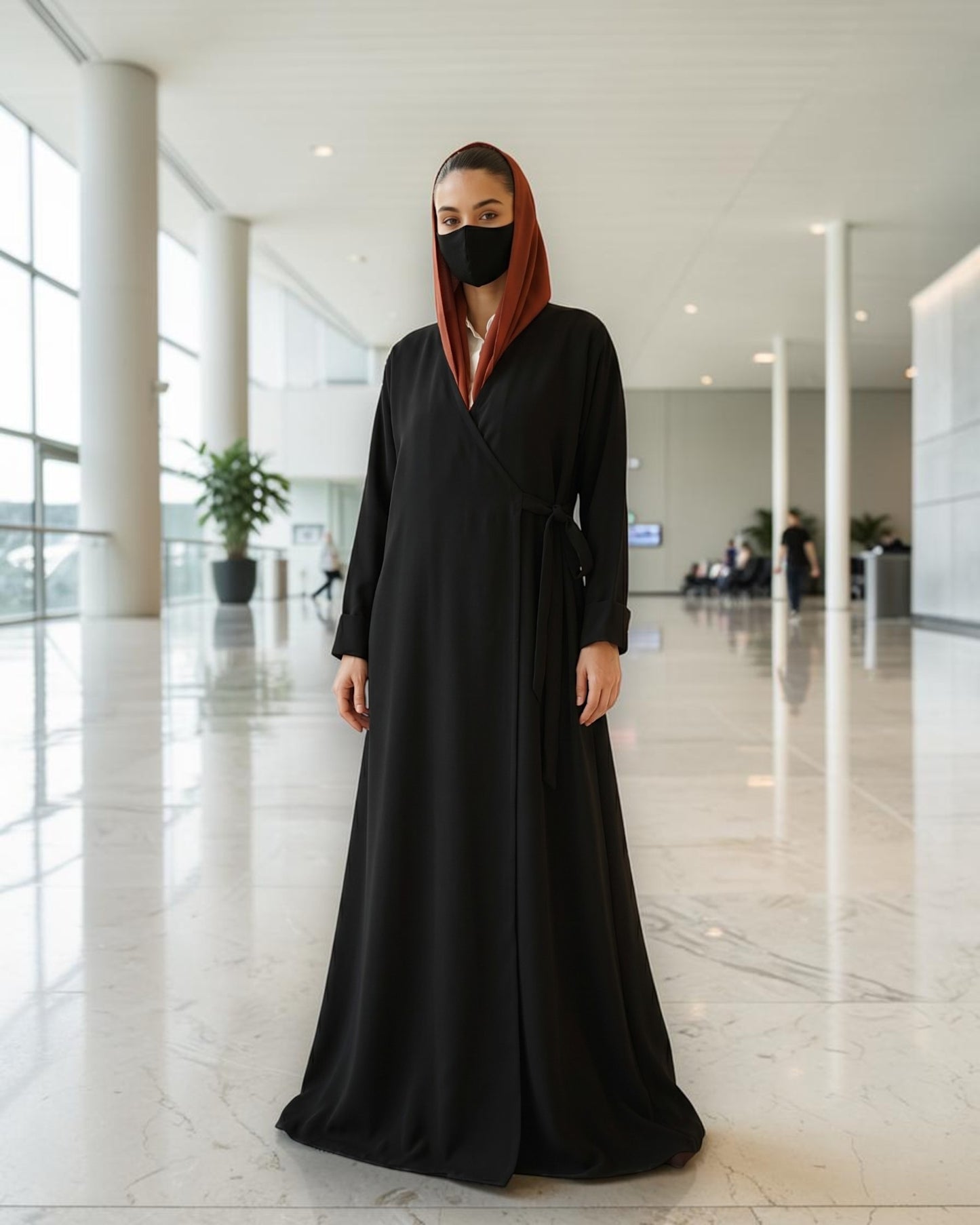 Angrakha Abaya with Side Tie