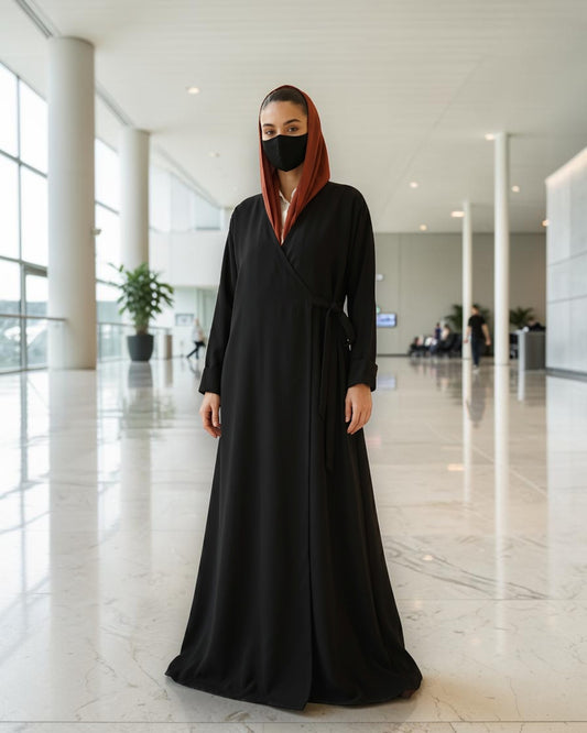 Angrakha Abaya with Side Tie