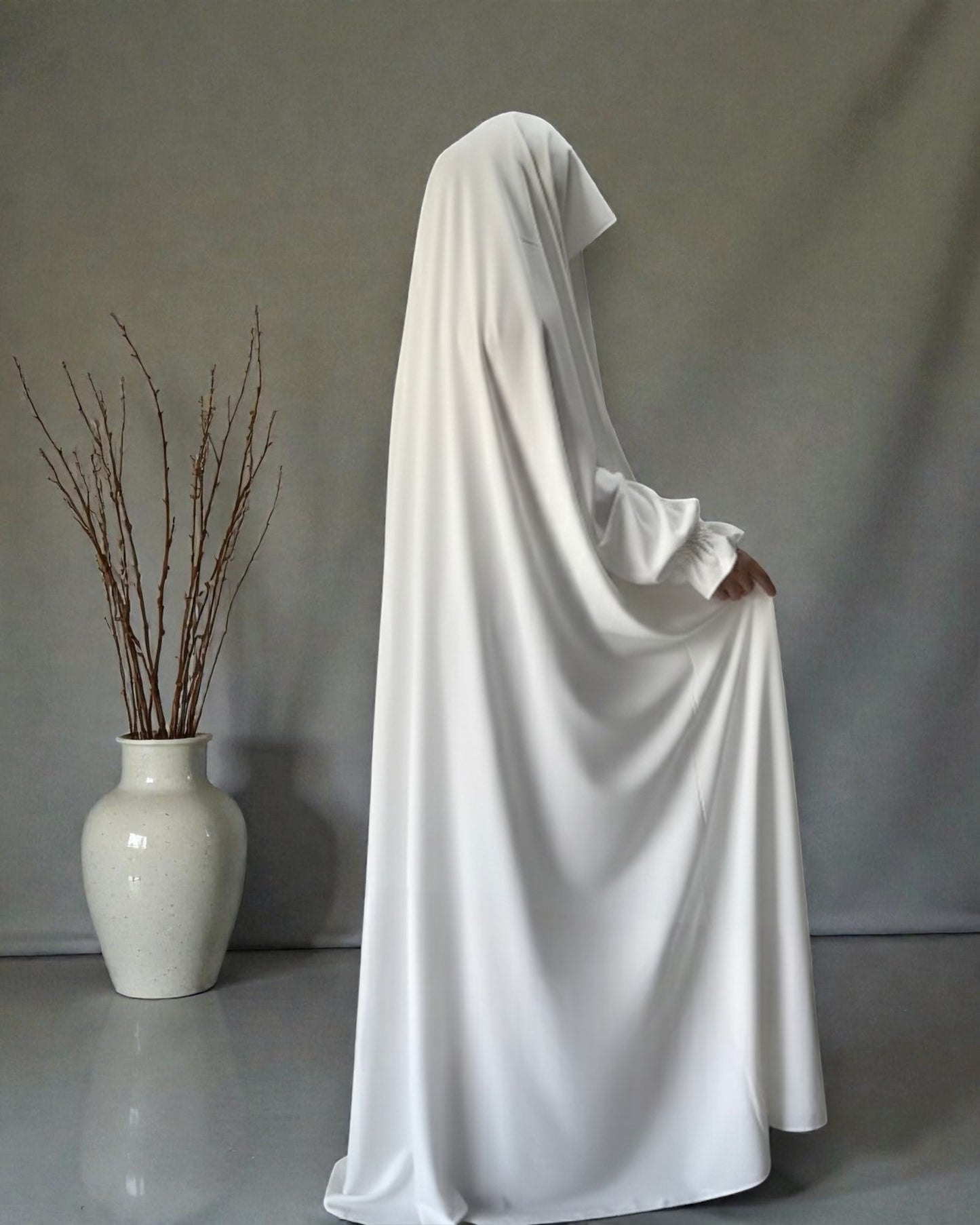 Graceful Saudi Jilbab Abaya in Premium Seltos Fabric