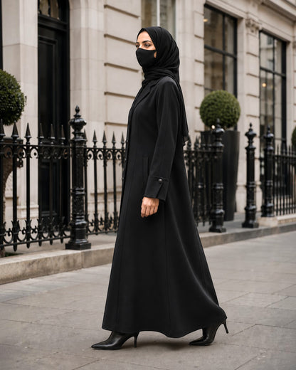 Premium Blazer Style Abaya without Lining | Free Matching Hijab