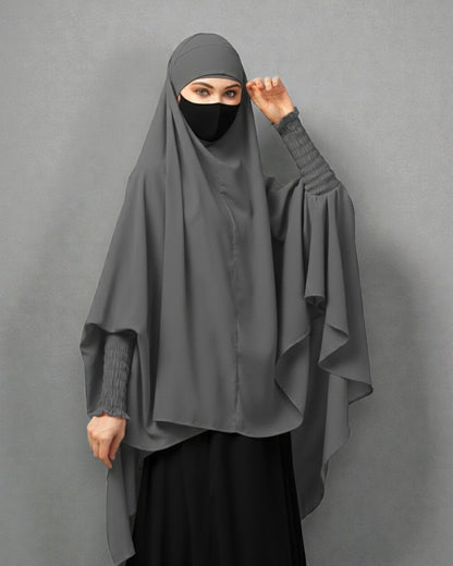 Khimar-Long Prayer Hijab With Mouth-Piece