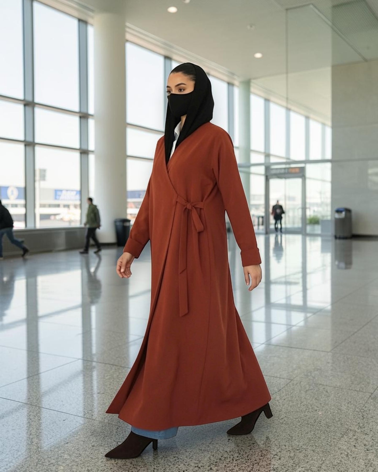 Angrakha Abaya with Side Tie