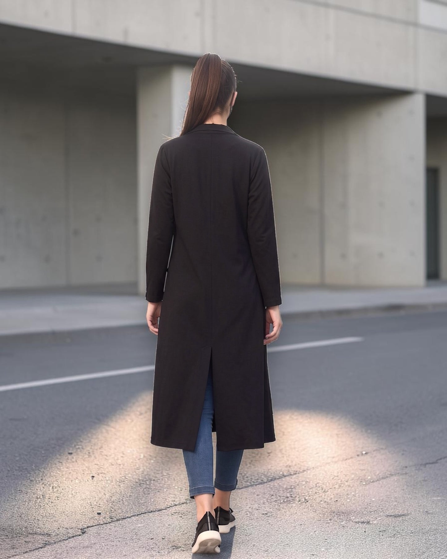 Longline Blazer for Woman with Pockets | blazer-for-woman