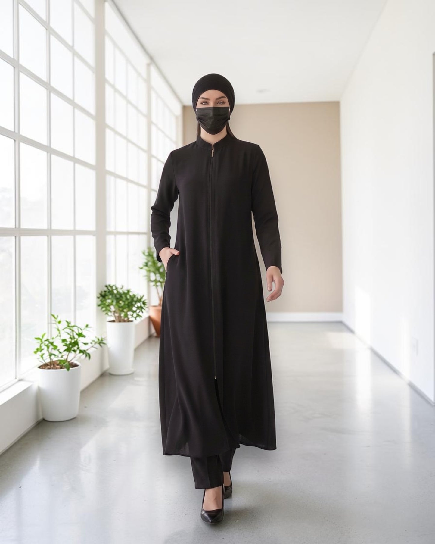 Modest Workwear Co-ord Set with Hijab
