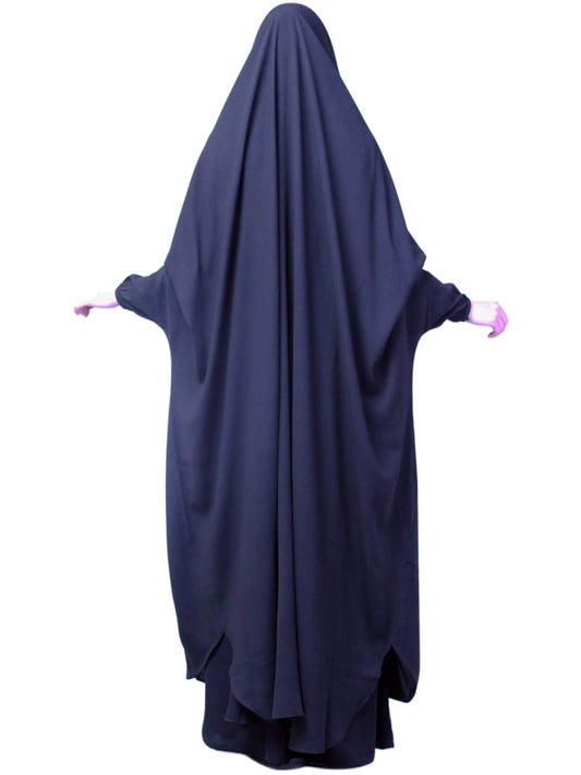 Full Length- Single Piece Jilbab With Adjustable Mouthpiece in Firdaus Fabric