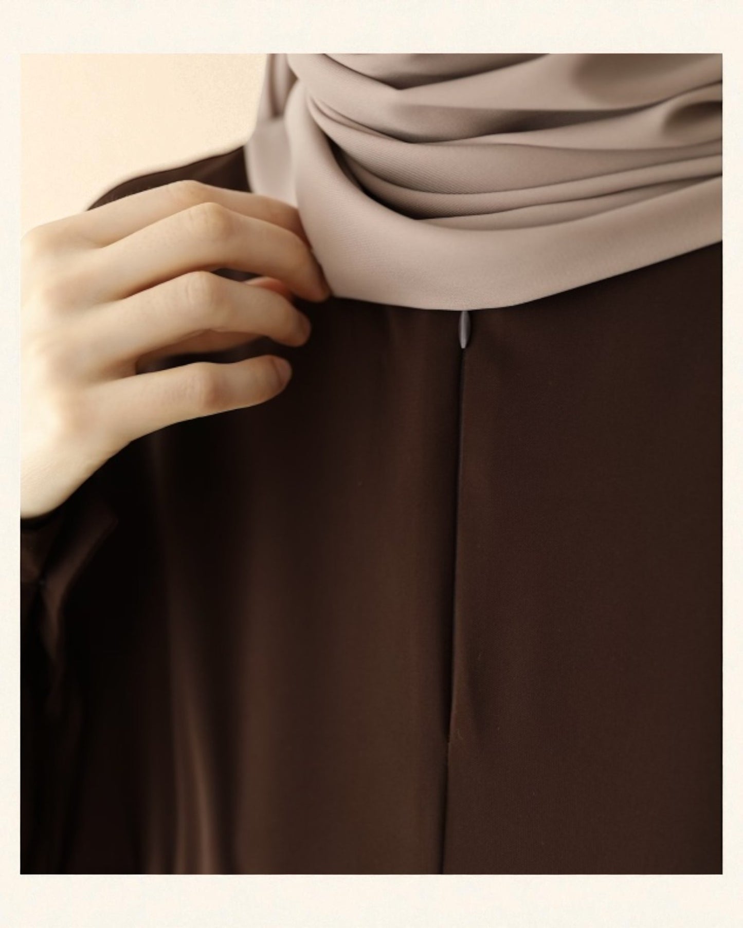 Turkish Style Pleated Abaya with Concealed Zipper