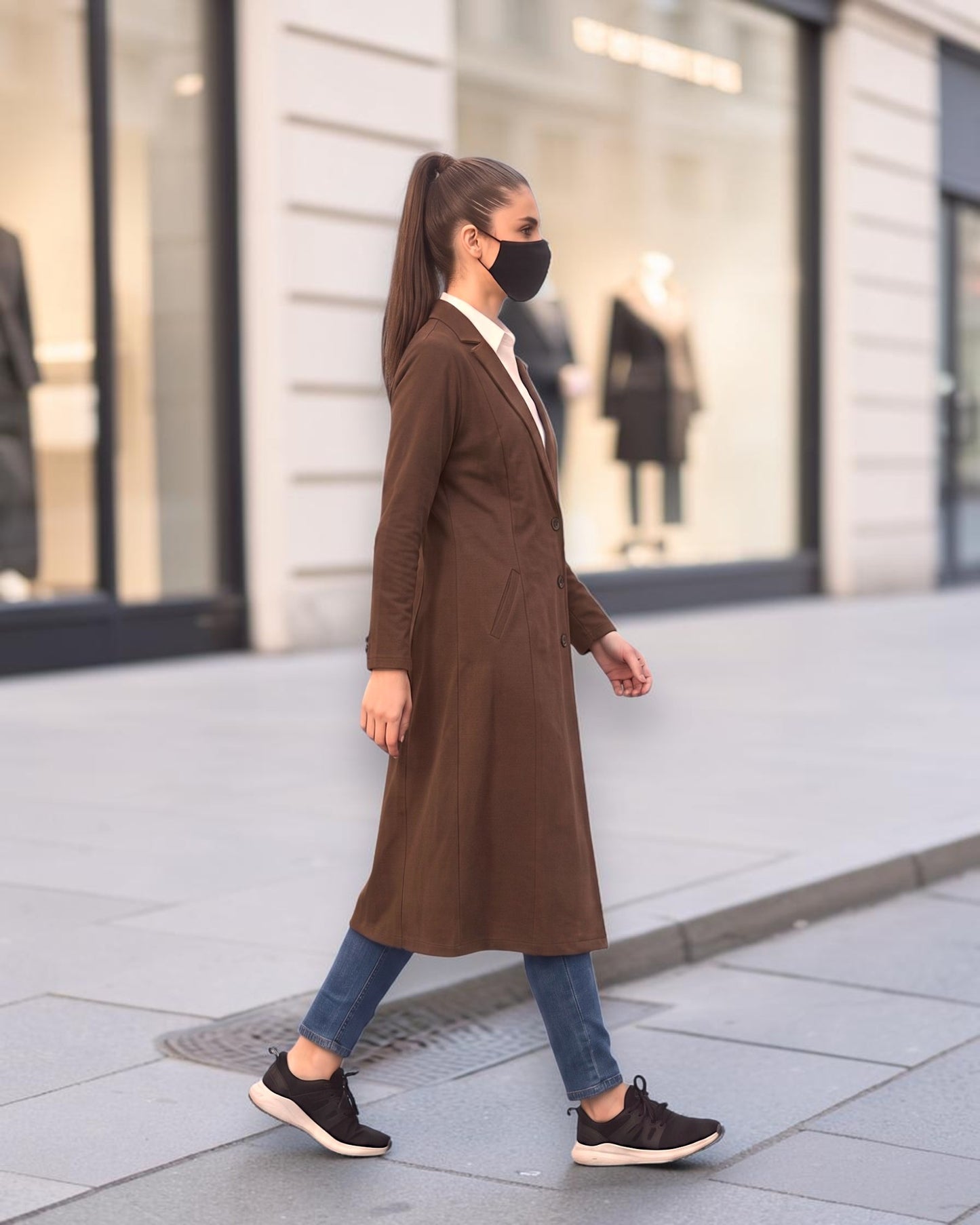 Longline Blazer for women with Pockets | blazer-for-women