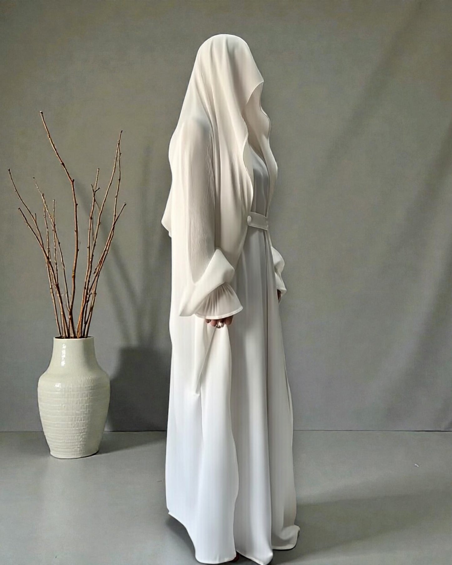 Graceful Saudi Jilbab Abaya in Premium Seltos Fabric