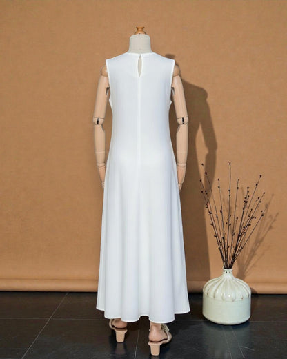 Sleeveless Inner Abaya in Premium Firdaus Fabric with Back Keyhole