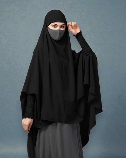 Khimar-Long Prayer Hijab With Mouth-Piece