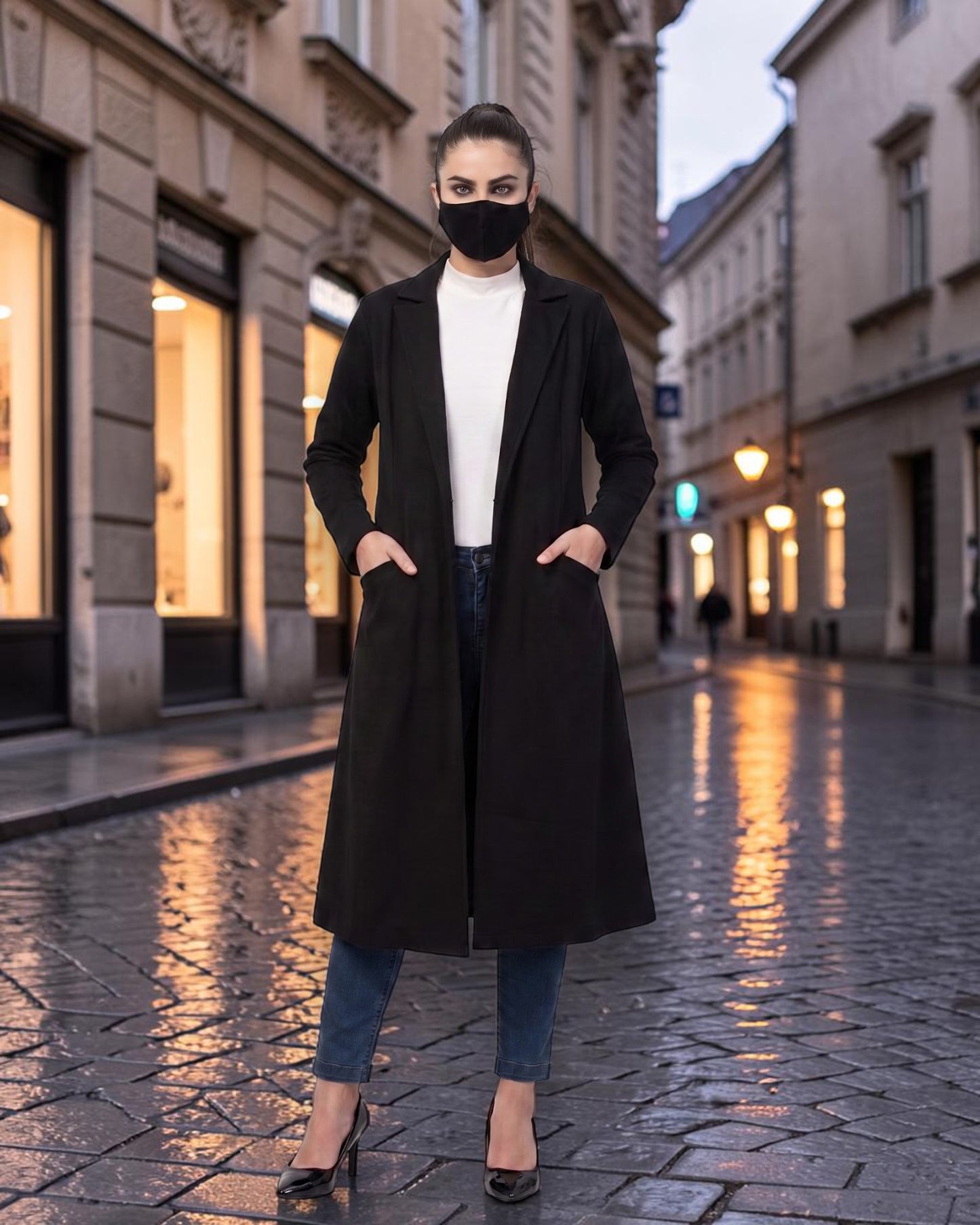 Longline Double-Breasted Blazer for Work | blazer-for-work