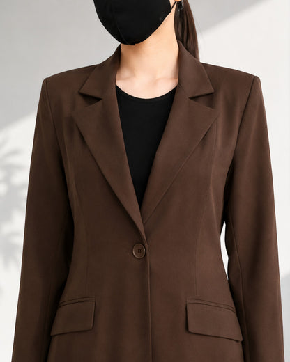 Trendy Mahram-Coat like Abaya in Flow Crepe Fabric
