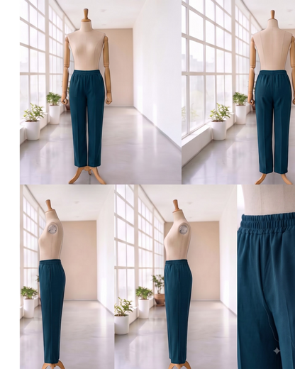 Modest Workwear Long Top with Hijab | Optional Pant |Dark Teal