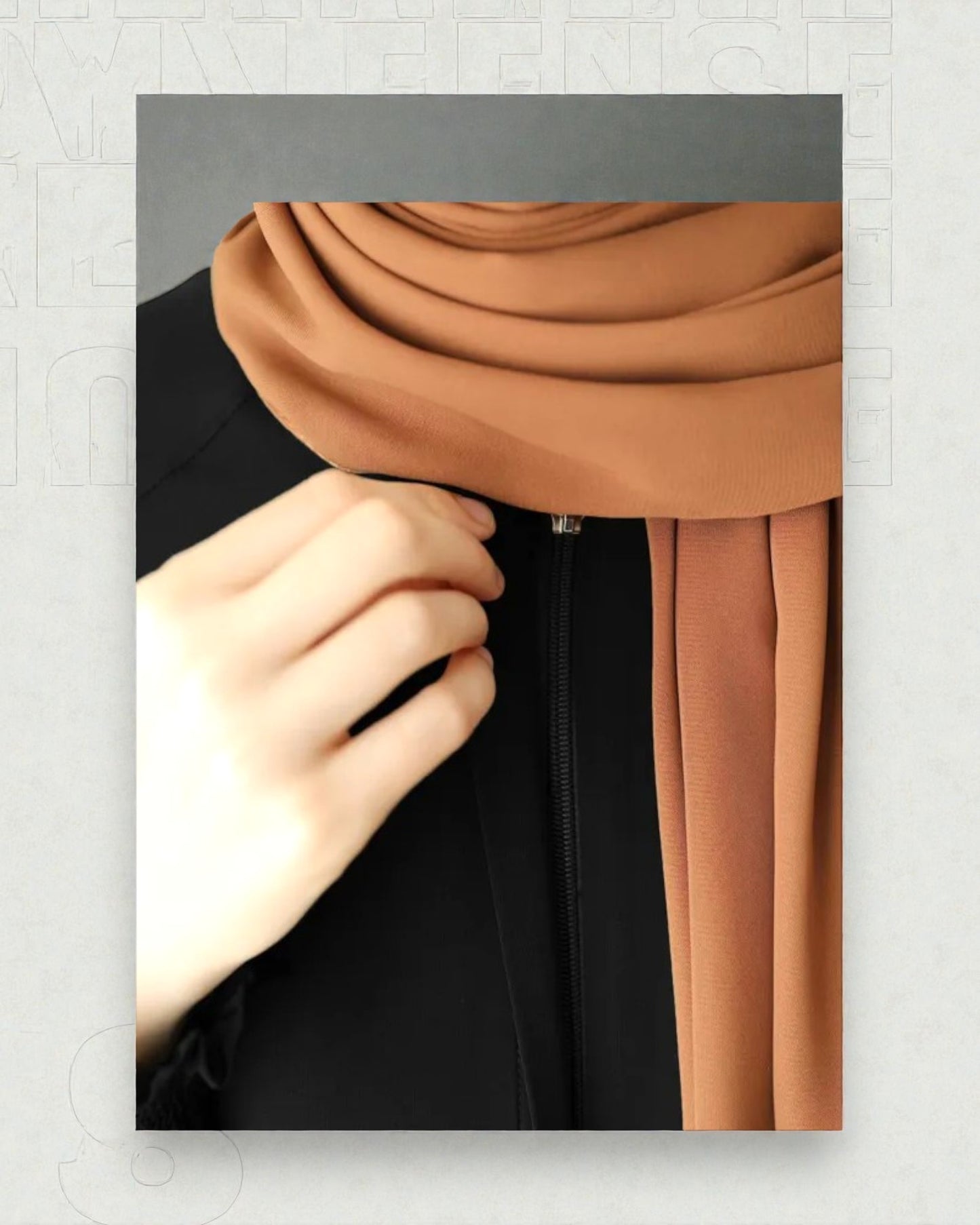 Front Open Abaya with Zipper Opening, Umbrella Flare and Matching Belt