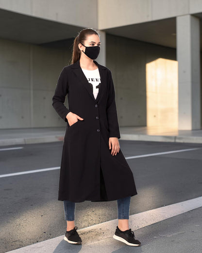 Longline Blazer for Woman with Pockets | blazer-for-woman