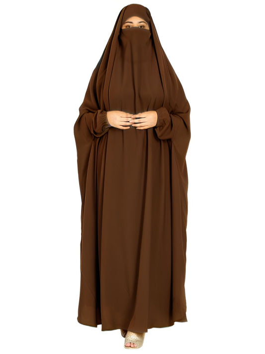 One Piece Prayer Jilbab With Adjustable Nose Piece