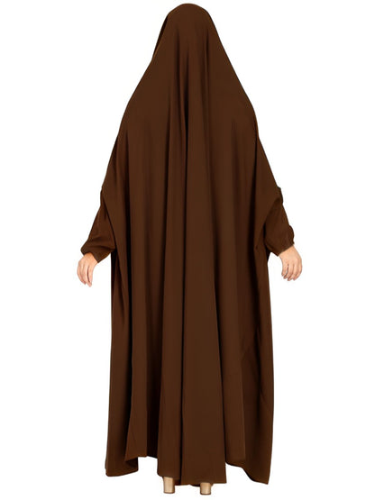 One Piece Prayer Jilbab With Adjustable Nose Piece