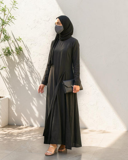 Mahram Palazzo Set with Longline Top | 3 Pcs Set