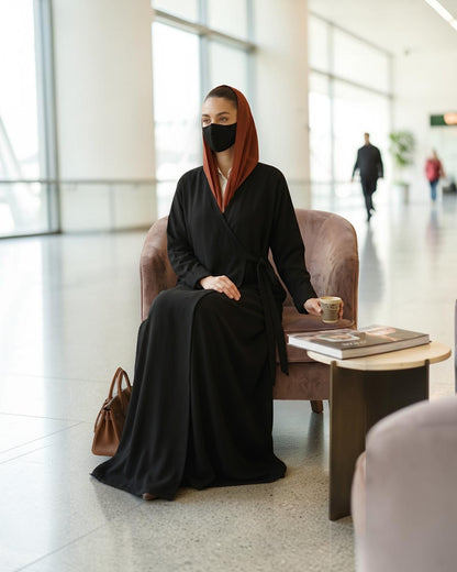 Angrakha Abaya with Side Tie