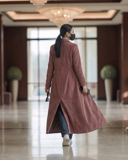 Classic Corduroy Workwear Long Coat