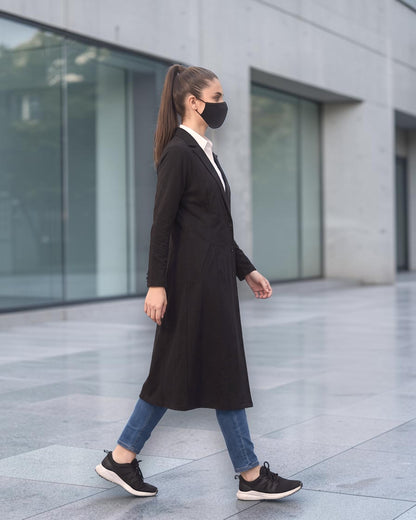 Longline Blazer for Woman with Pockets | blazer-for-woman