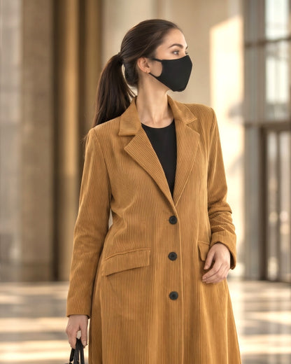 Tailored Corduroy Long Coat