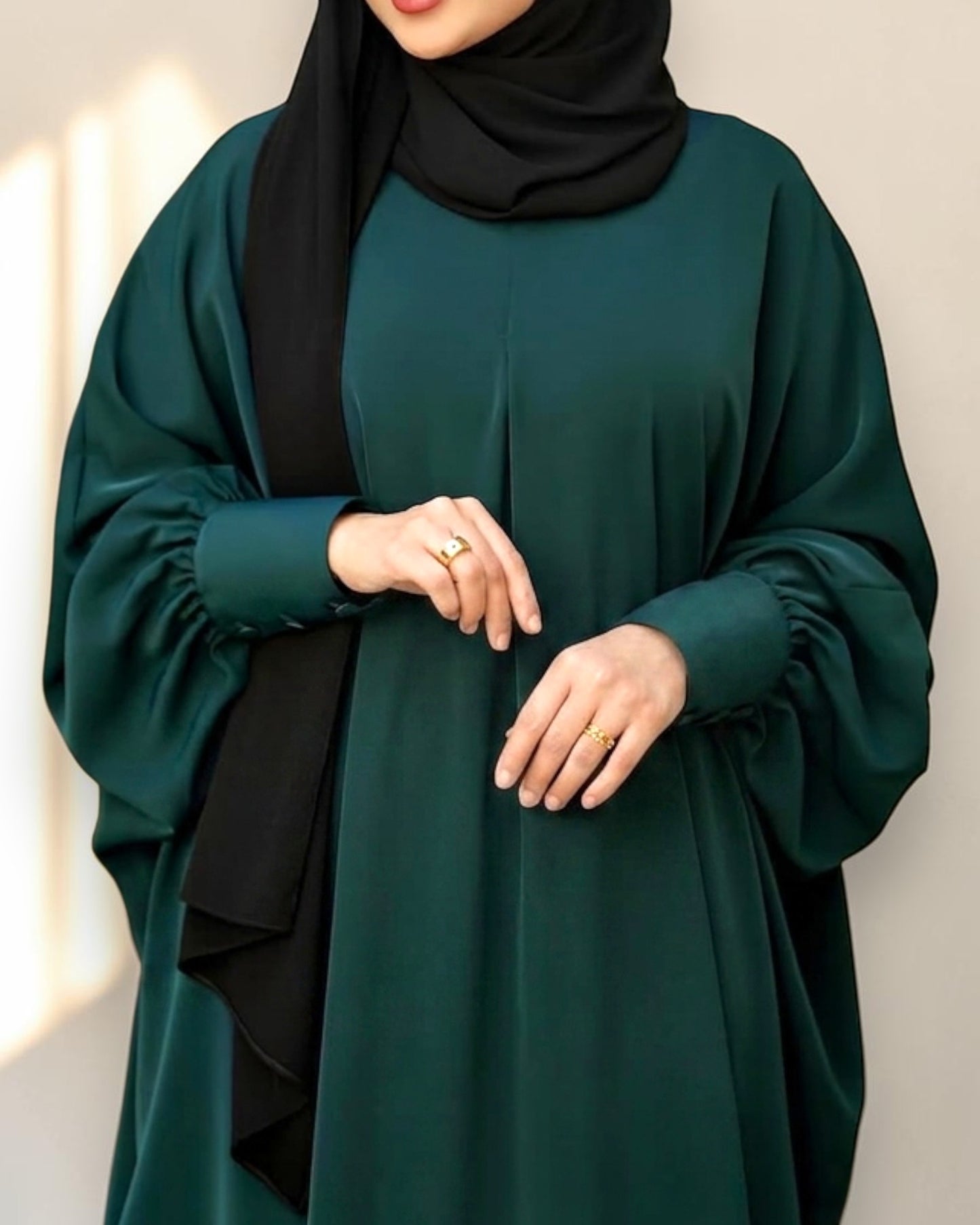 Green Kaftan Daily Wear Abaya