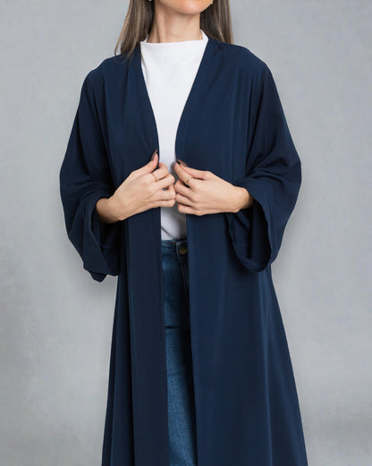 Full Length Open Abaya Fit Shrug in Premium Seltos Fabric