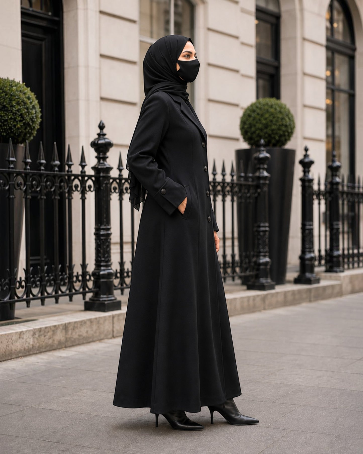 Premium Blazer Style Abaya without Lining | Free Matching Hijab