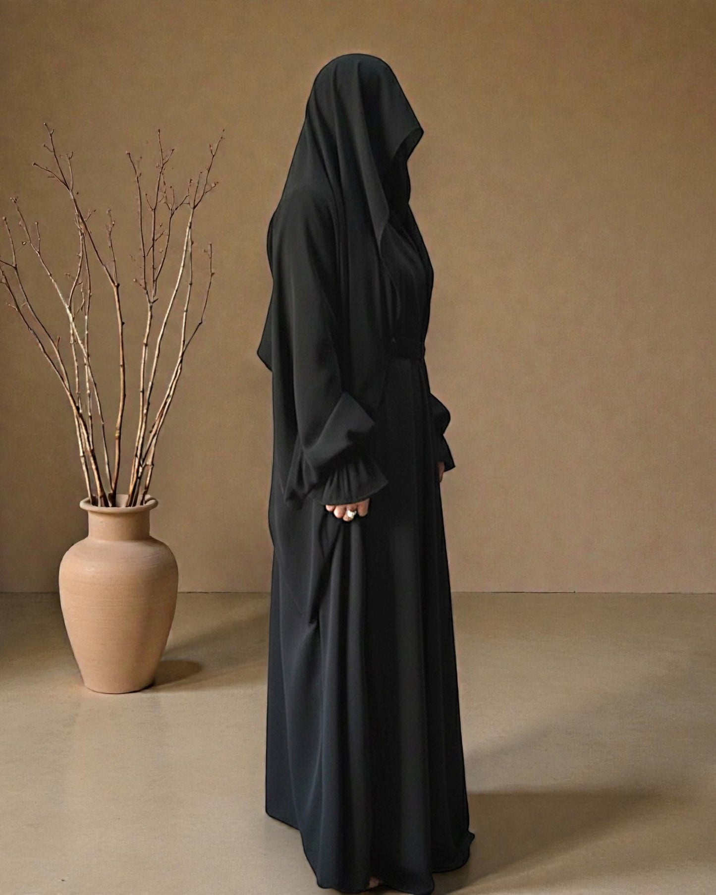 Graceful Saudi Jilbab Abaya in Premium Seltos Fabric