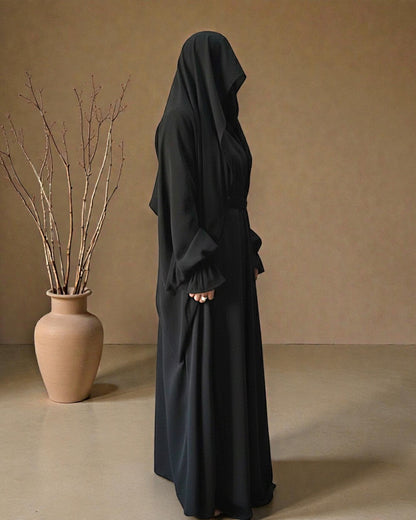 Graceful Saudi Jilbab Abaya in Premium Seltos Fabric