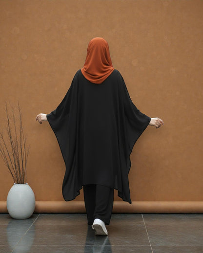 Kaftan Co-Ord Set in Premium Firdaus Fabric with Stole Hijab