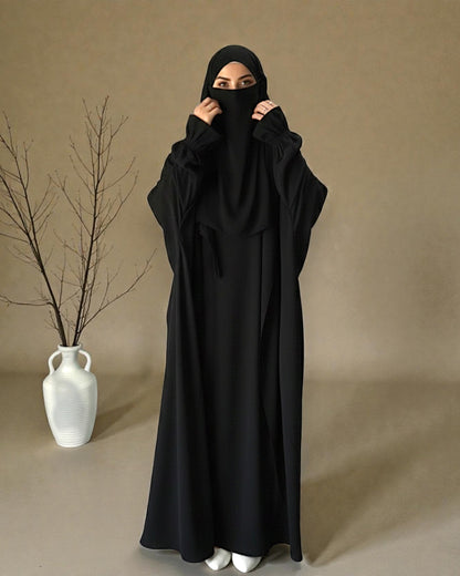 Graceful Saudi Jilbab Abaya in Premium Seltos Fabric