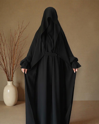 Graceful Saudi Jilbab Abaya in Premium Seltos Fabric