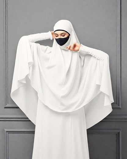 Khimar-Long Prayer Hijab With Mouth-Piece