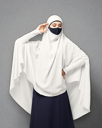 Khimar-Long Prayer Hijab With Mouth-Piece