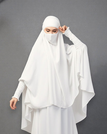Khimar-Long Prayer Hijab With Mouth-Piece