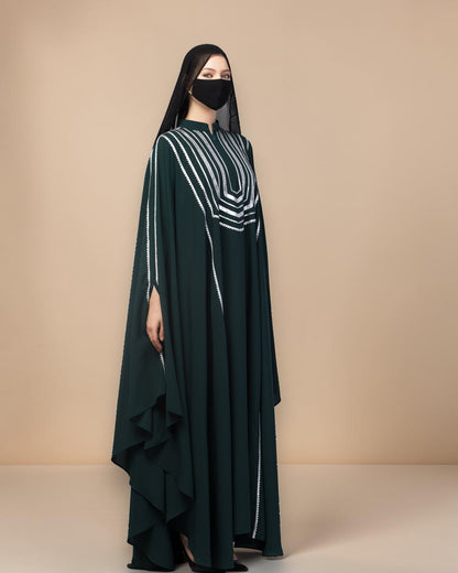 Fancy Irani Kaftan with Silver Gota Patti