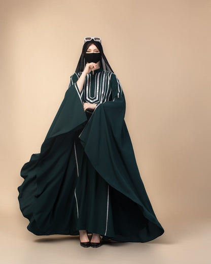 Fancy Irani Kaftan with Silver Gota Patti