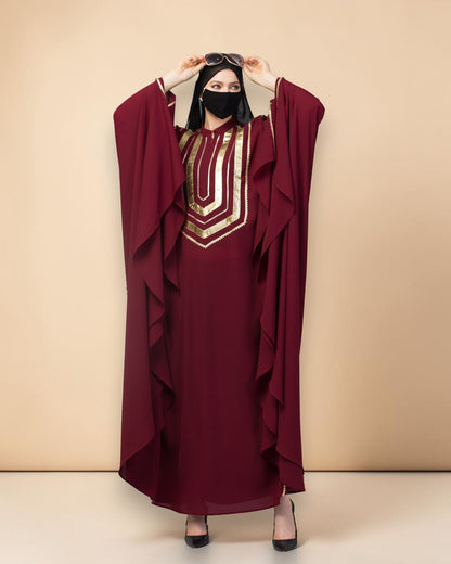 Fancy Irani Kaftan with GoldenGota Patti