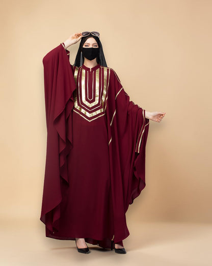Fancy Irani Kaftan with GoldenGota Patti