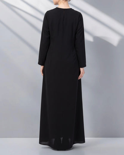 Abaya Khimar Set with Adjustable Tie-Back Face Cover