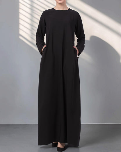 Abaya Khimar Set with Adjustable Tie-Back Face Cover
