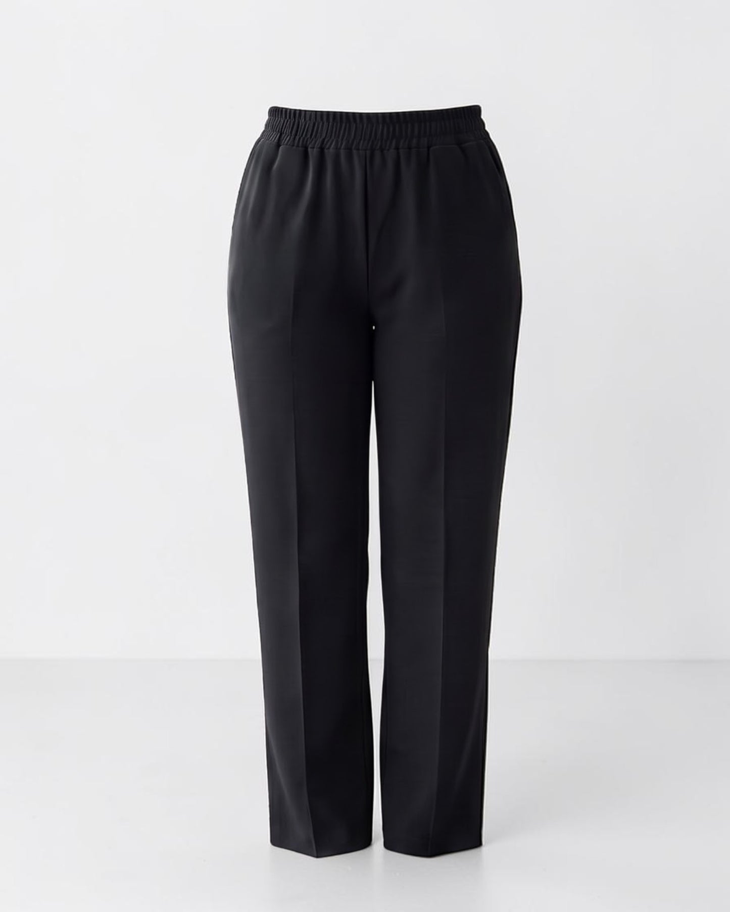Women’s Trousers with Elasticated Waistband | Black