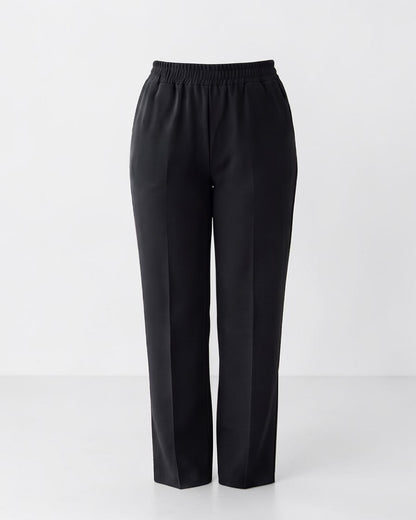 Women’s Trousers with Elasticated Waistband | Black